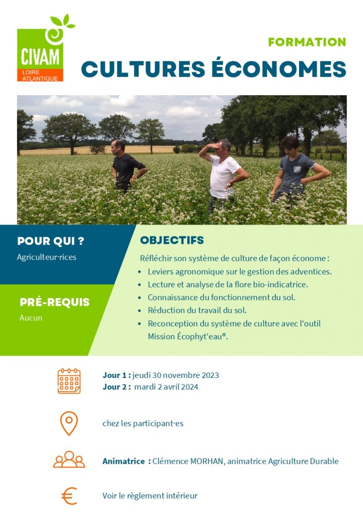 Cultures économes 1