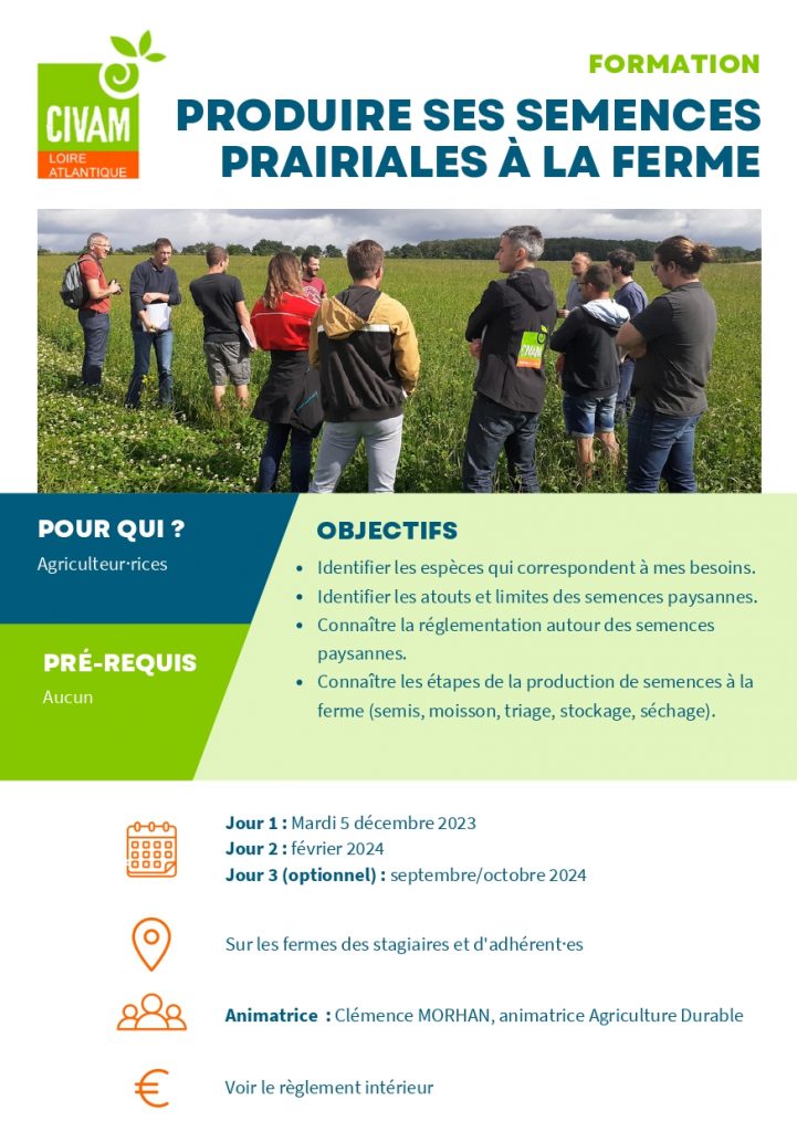 Produire ses semences prairiales à la ferme 1