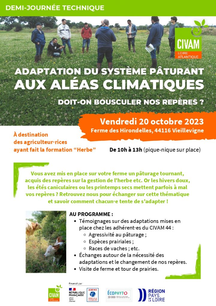 Adaptation du système pâturant aux aléas climatiques 1