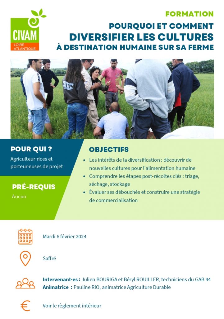 Diversifier les cultures à destination humaine sur sa ferme 1