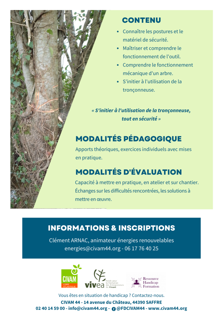 Chantier bois en sécurité - Niveau débutant 2