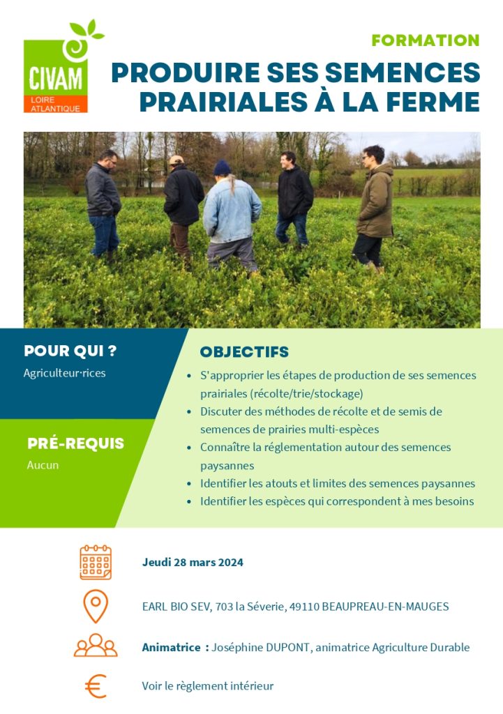 Produire ses semences prairiales à la ferme 1