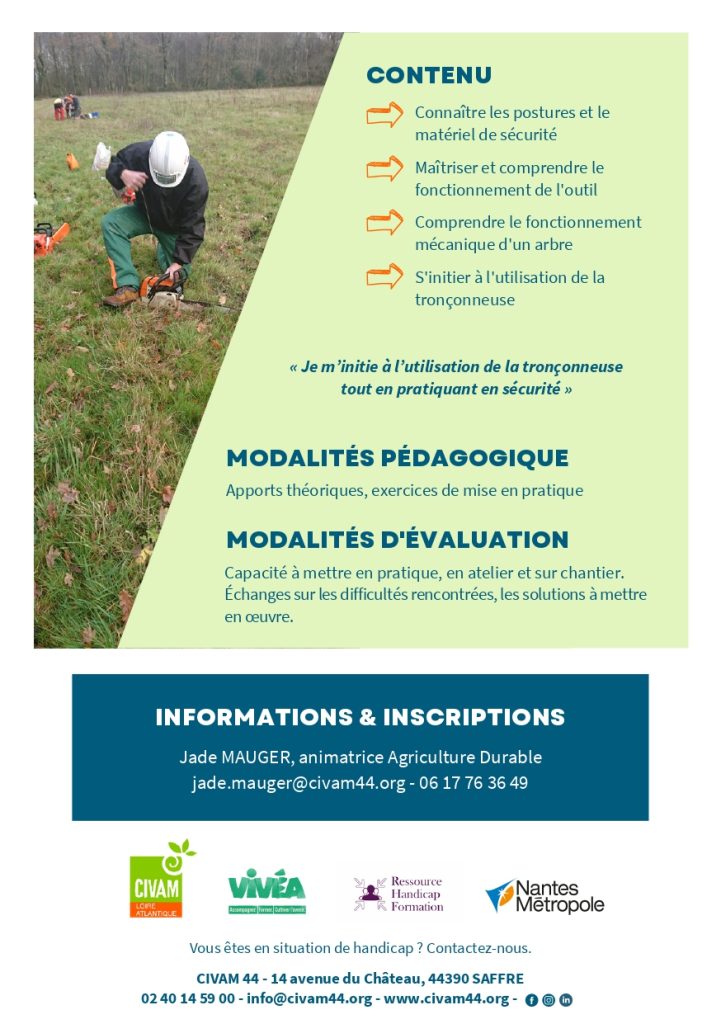 Chantier bois en sécurité - niveau débutant 2