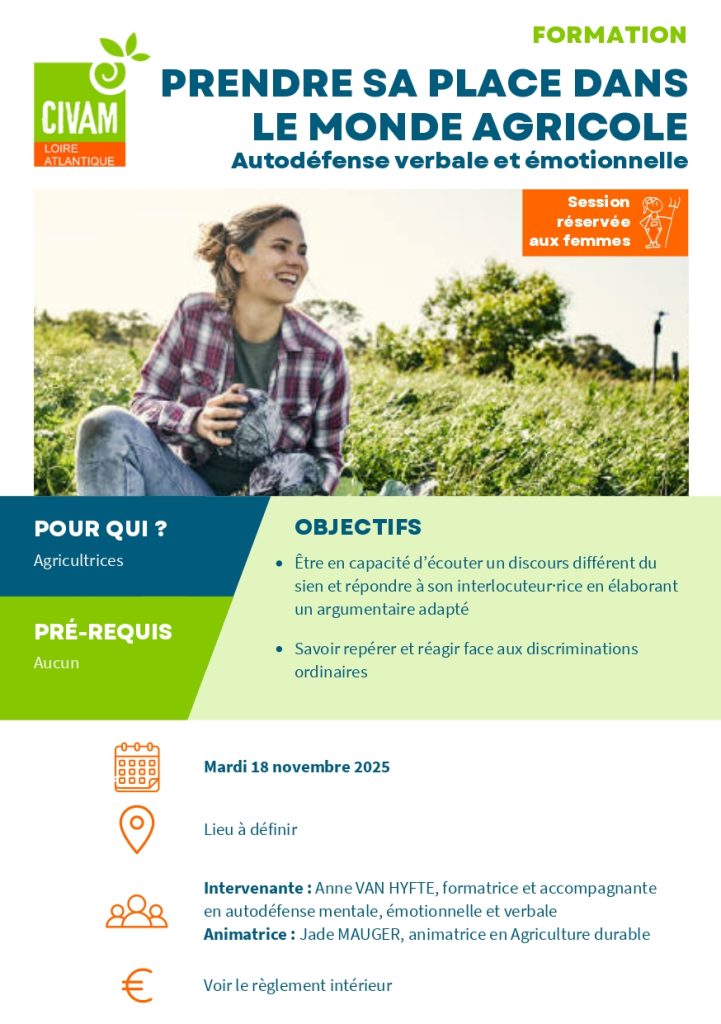Prendre sa place dans le monde agricole 1