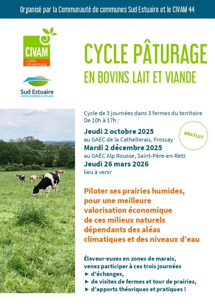 Cycle pâturage en bovins lait et viande 1