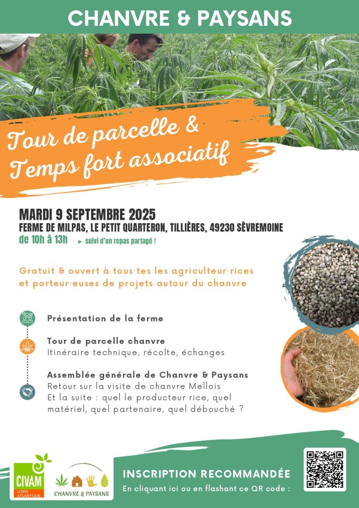 Chanvre & Paysans : tour de parcelle et Assemblée Générale 1
