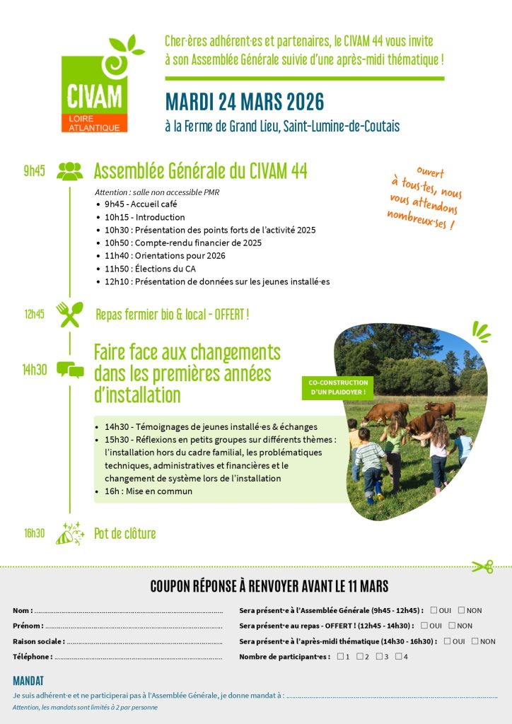 Assemblée Générale du CIVAM 44 1