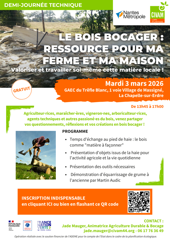 Le bois bocager : ressource pour ma ferme et ma maison