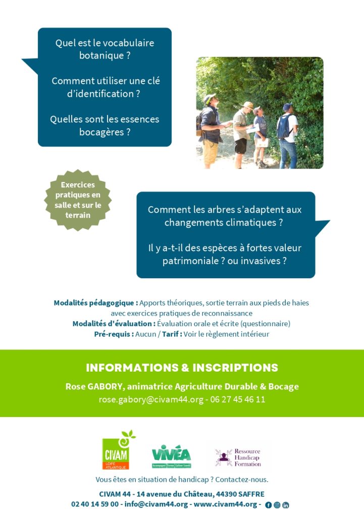 Identification des arbres et arbustes du bocage 2
