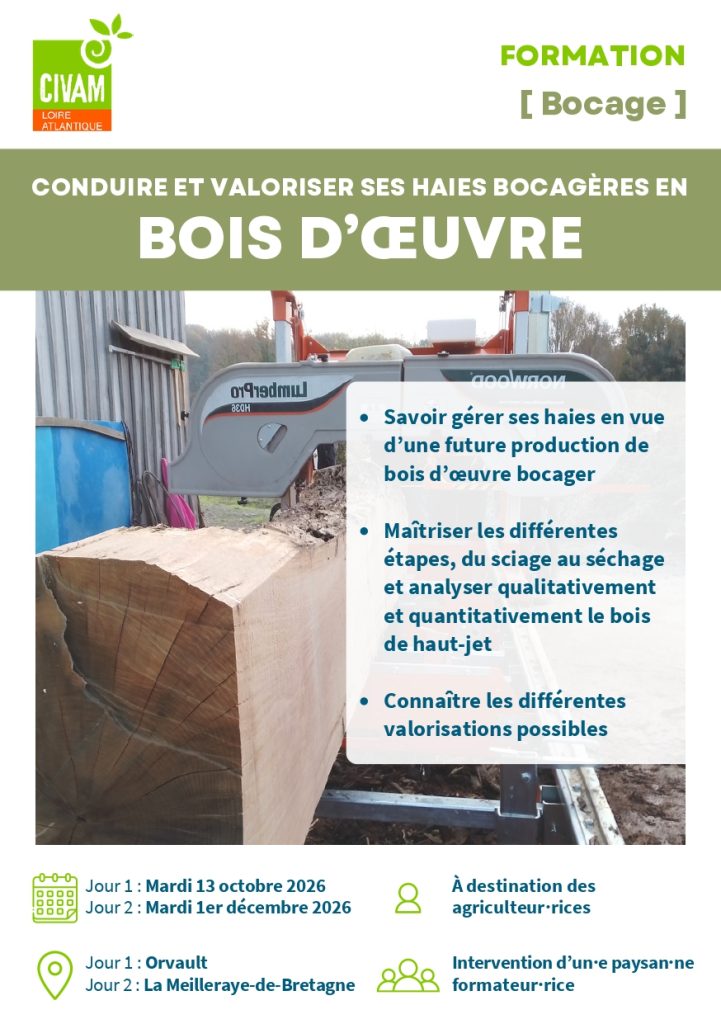 Conduire et valoriser ses haies bocagères en bois d’œuvre 1